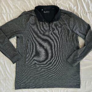 Heatgear Gray Collared Golf Wicking Long Sleeve Shirt Mens sz 2XL